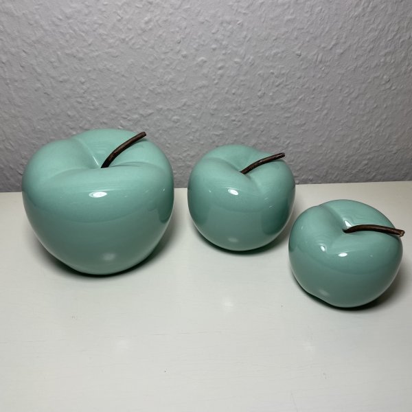 Dekofigur Dolomit Keramik Apfel